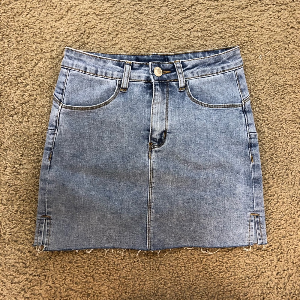 Kpop Denim Mini Skirt